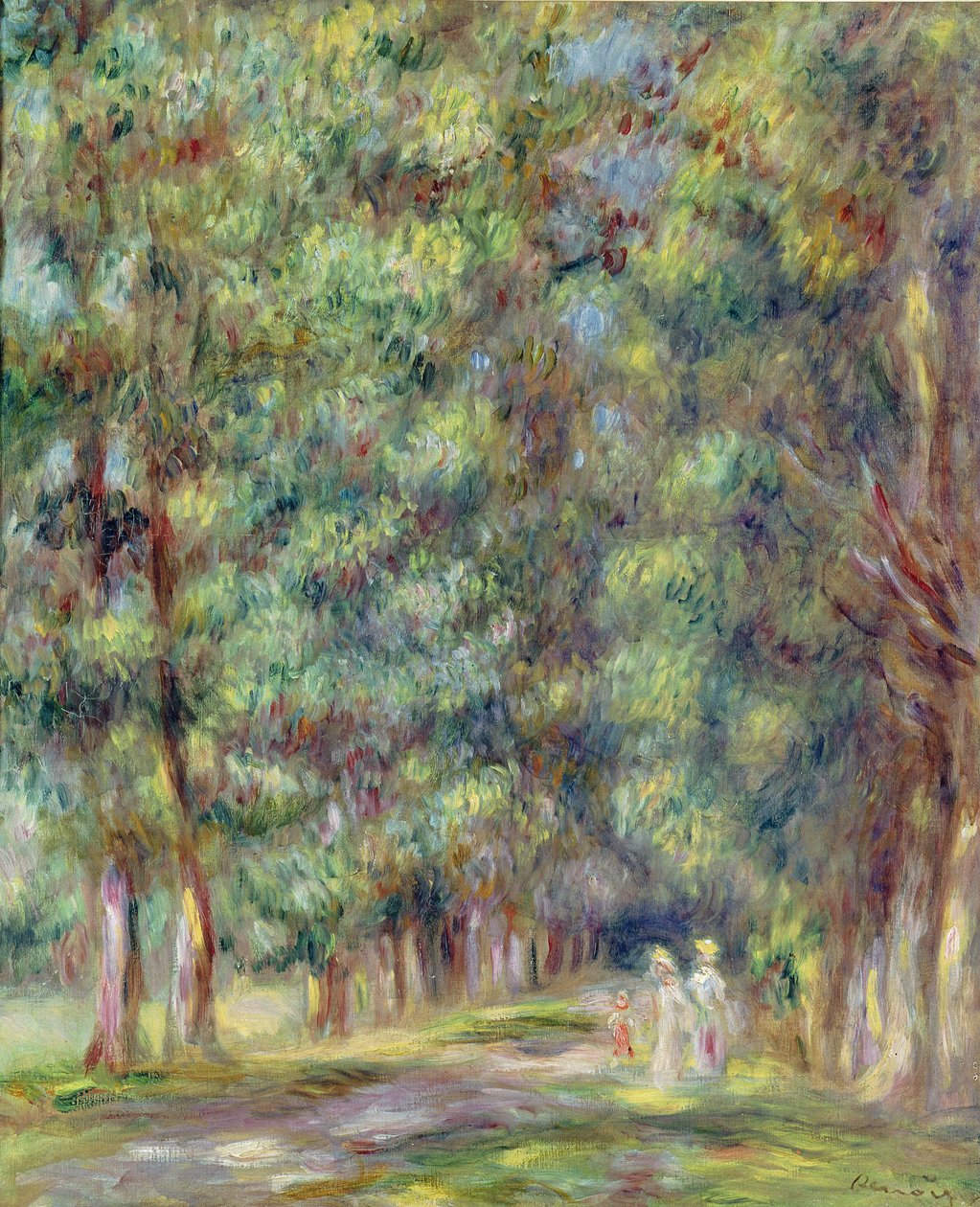 Cesta v lese, 1910 od Pierre Auguste Renoir