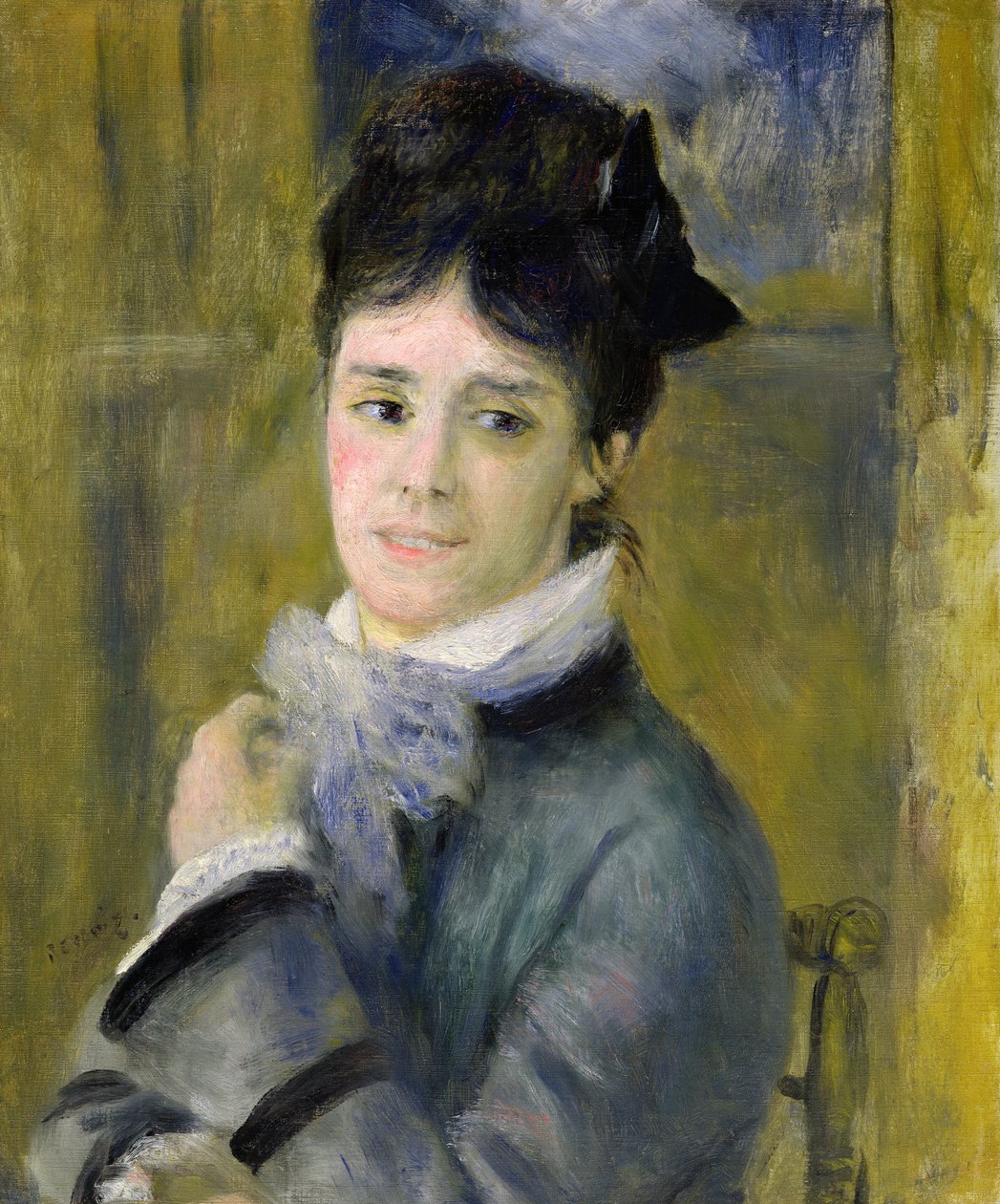 Portrét Madame Claude Monet (1847-79) 1872 od Pierre Auguste Renoir