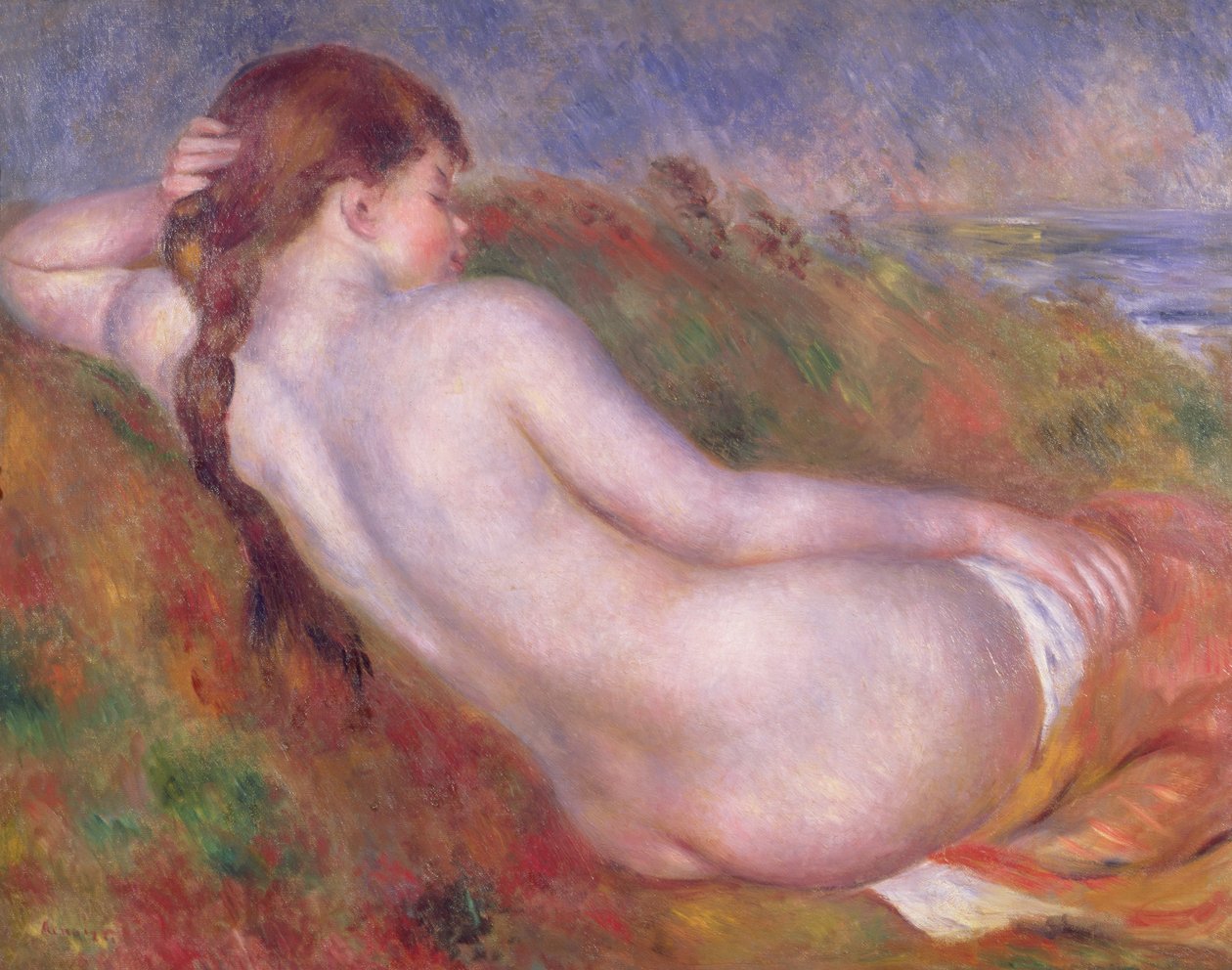 Ležící akt v krajině od Pierre Auguste Renoir