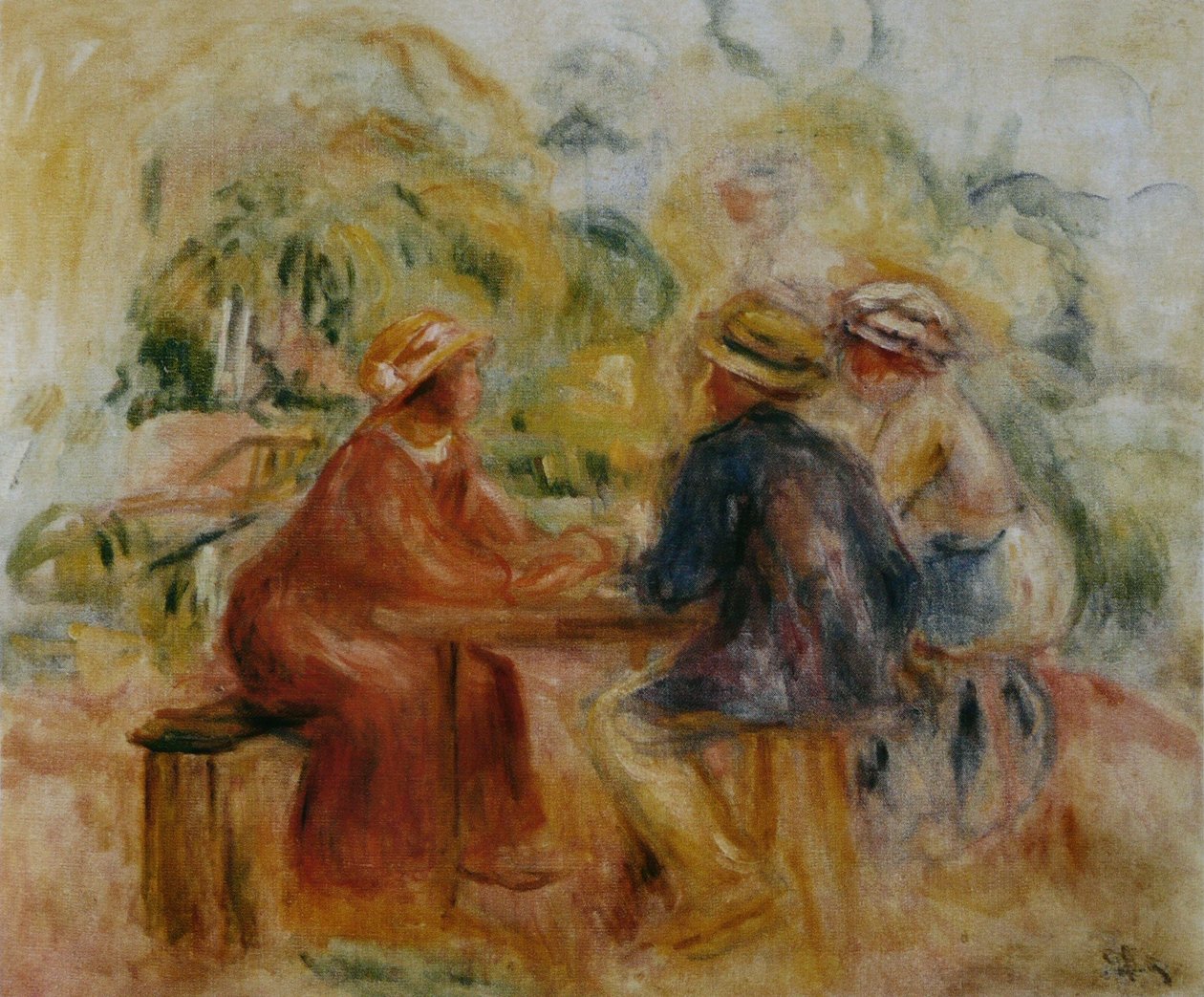 Setkání na zahradě od Pierre Auguste Renoir