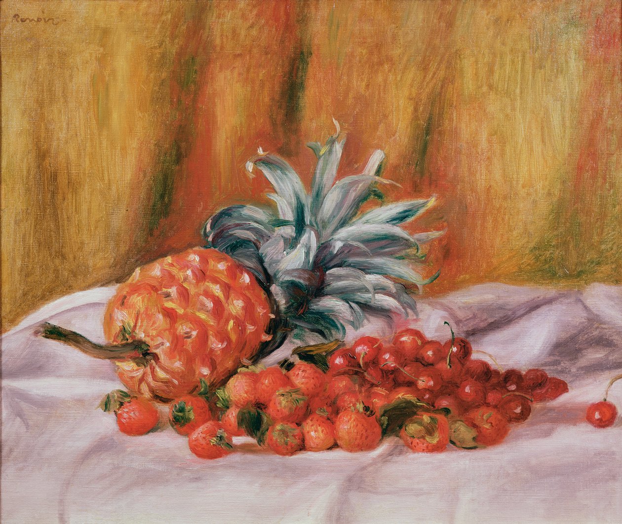 Jahody a ananas, cca 1895 od Pierre Auguste Renoir
