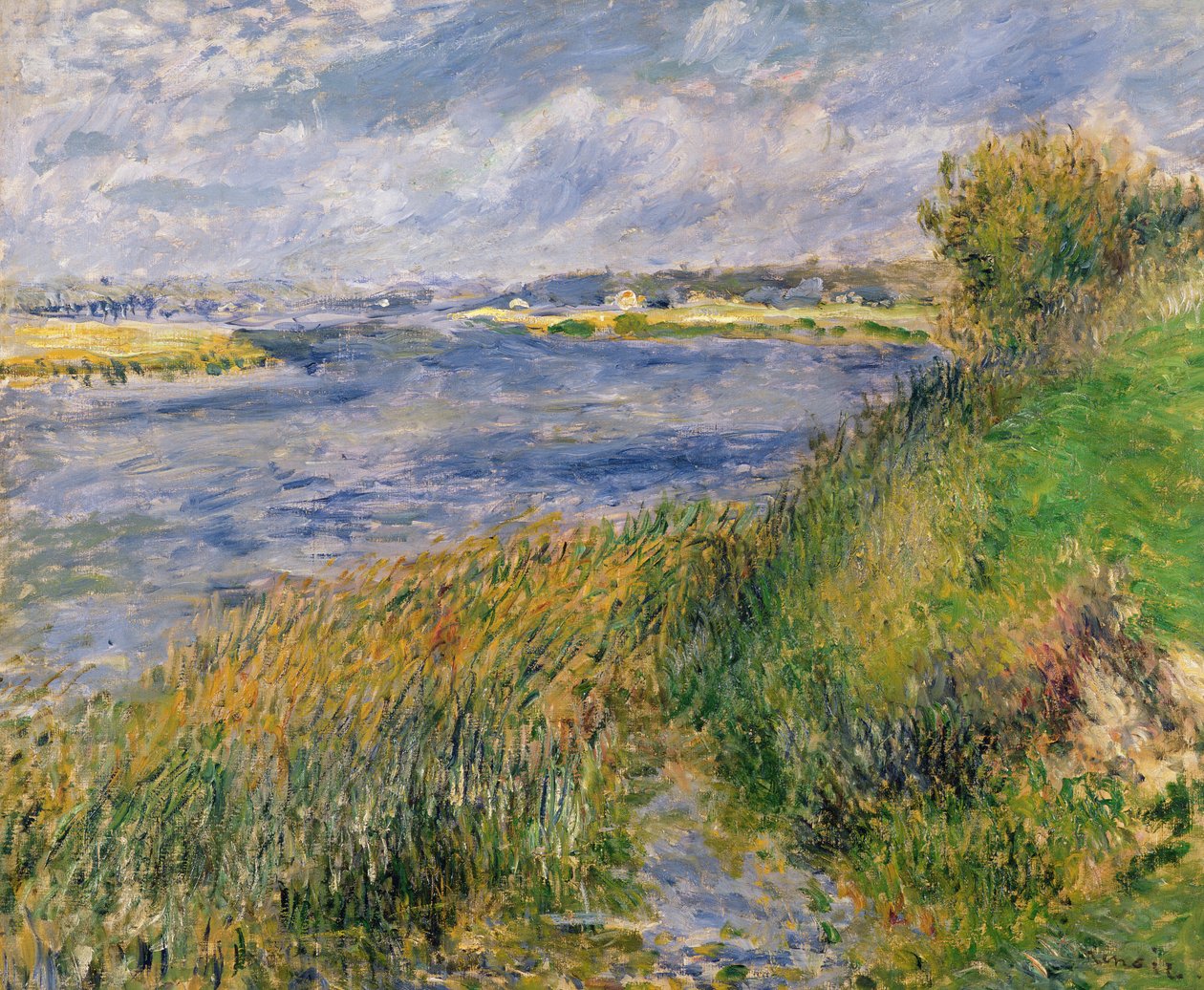 Břehy Seiny, Champrosay, 1876 od Pierre Auguste Renoir