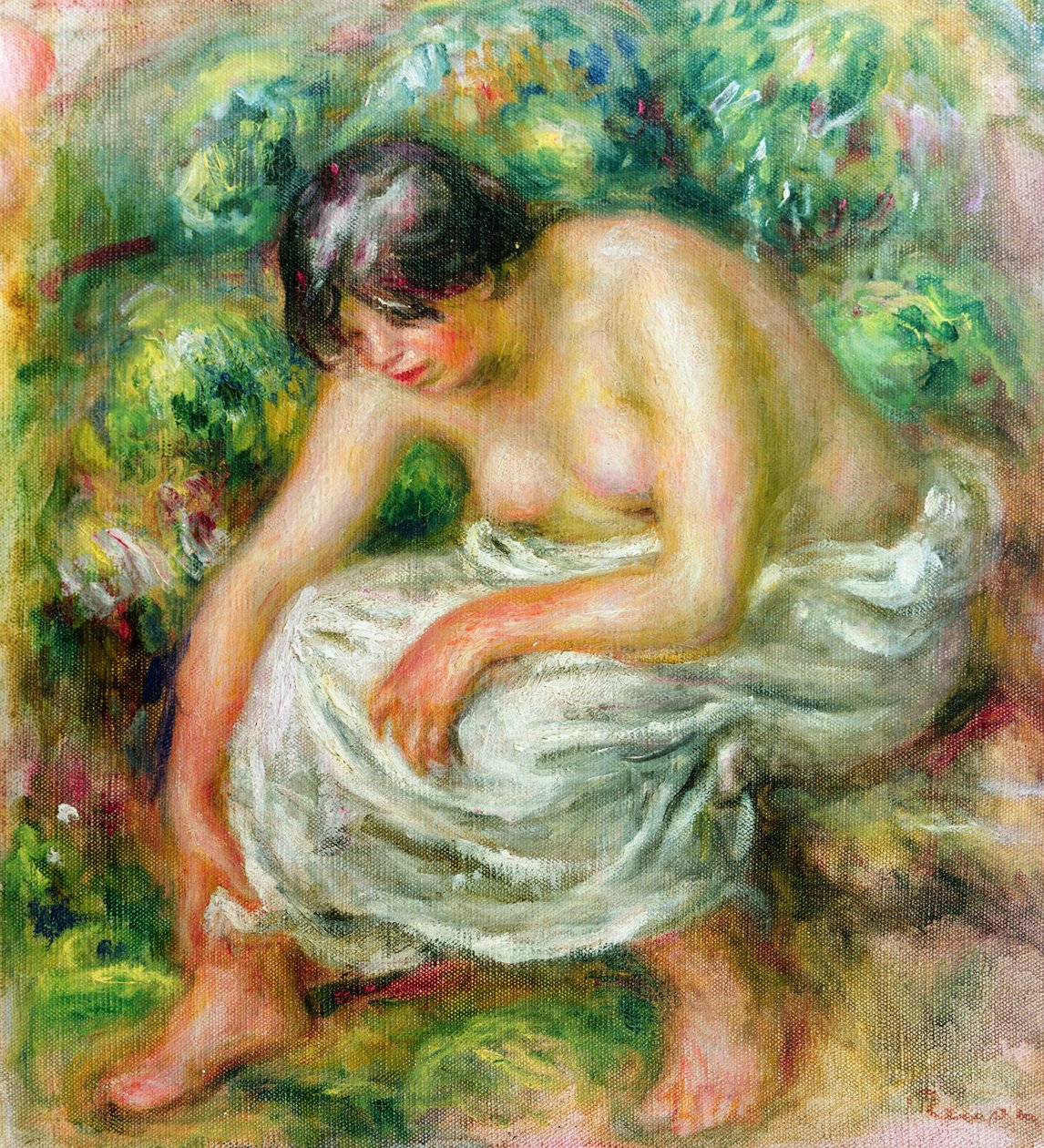 Záchod po koupeli, 1915 od Pierre Auguste Renoir