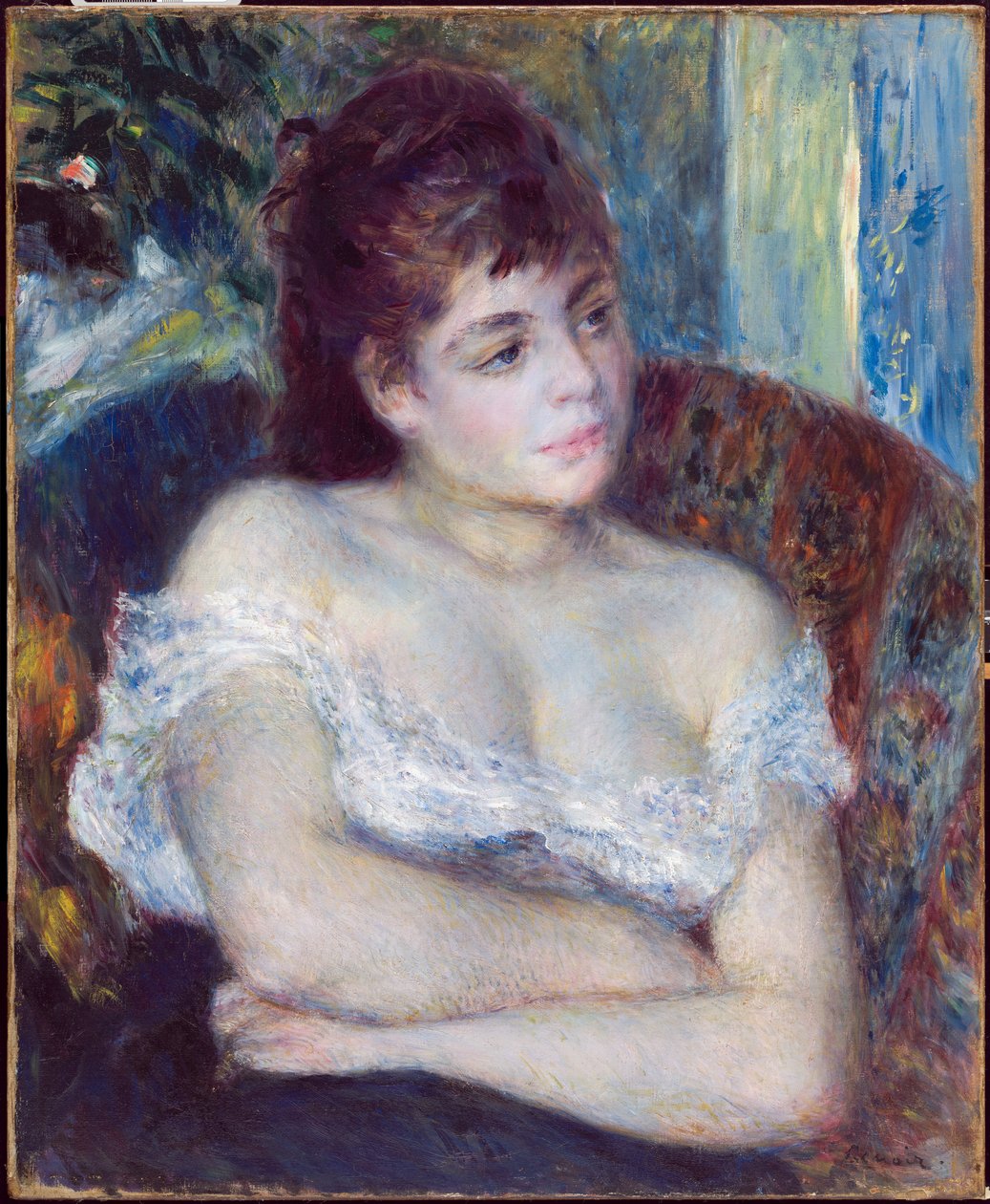 Žena v křesle, 1874 od Pierre Auguste Renoir