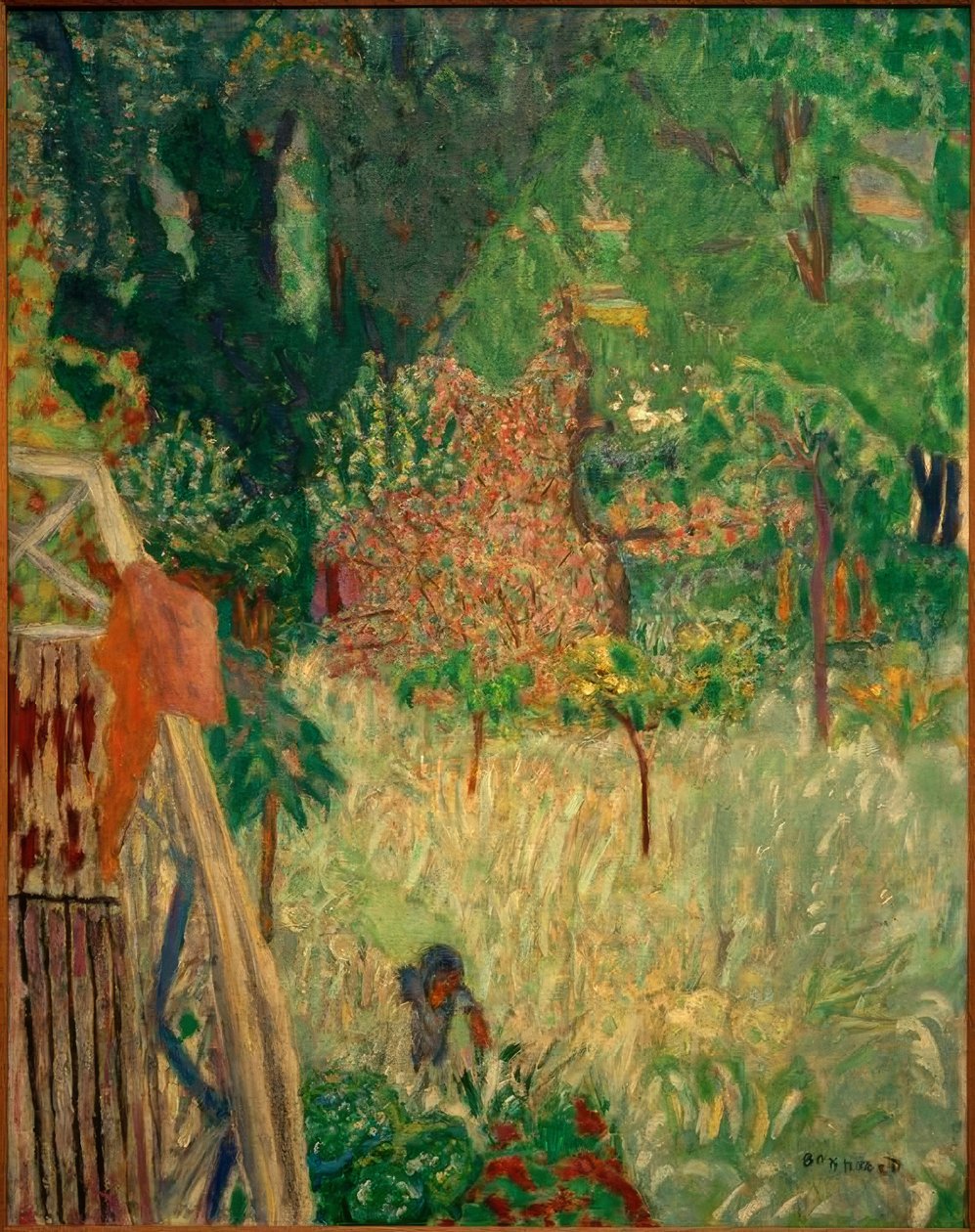 Le Balcon à Vernonnet / Kvetoucí jabloň od Pierre Bonnard