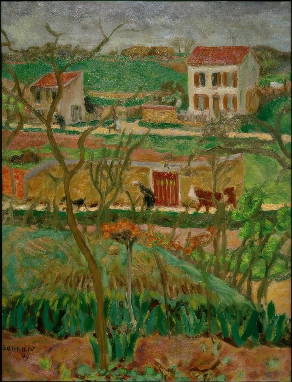 Deštivá krajina (Vernouillet) od Pierre Bonnard