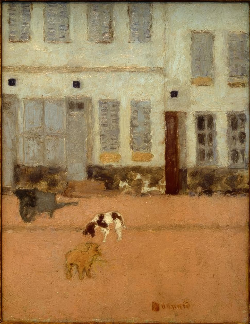 Ulice v Eragny-sur-Oise (Les Chiens dEragny) od Pierre Bonnard