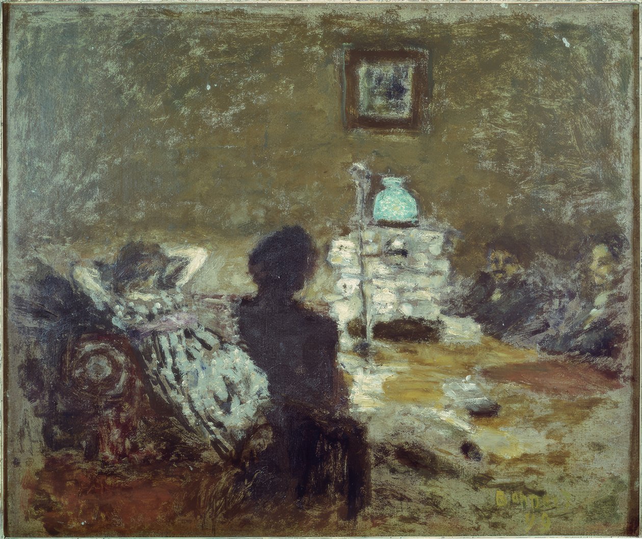 Pod lampou, Szene zevnitř od Pierre Bonnard