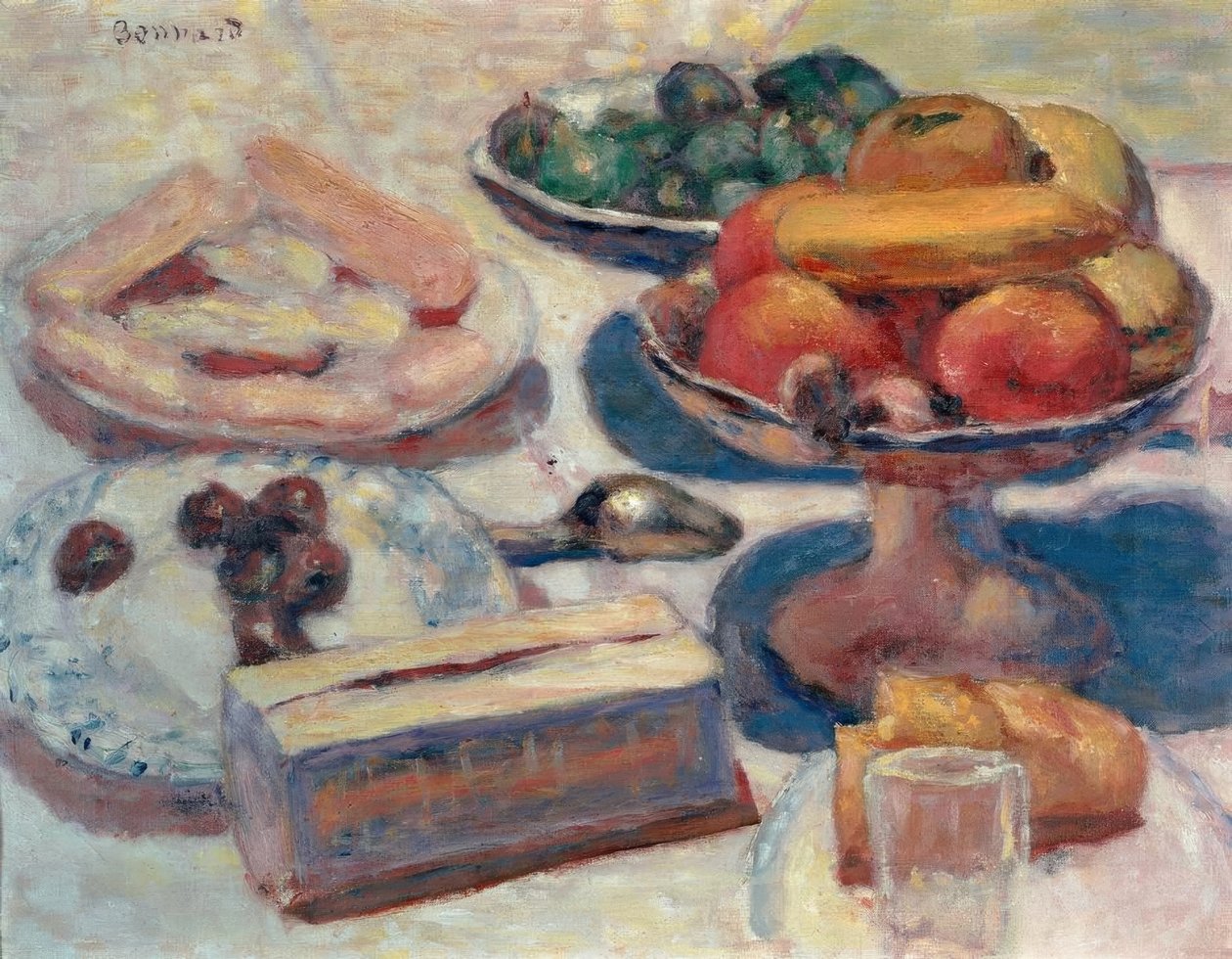Zátiší s pečivem od Pierre Bonnard