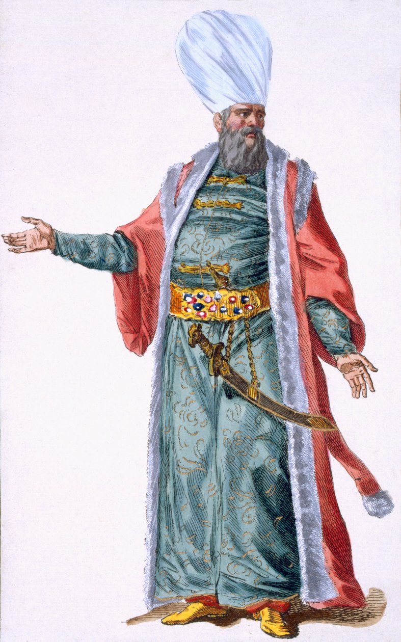 Aga, neboli vůdce janičářů, 1780 od Pierre Duflos
