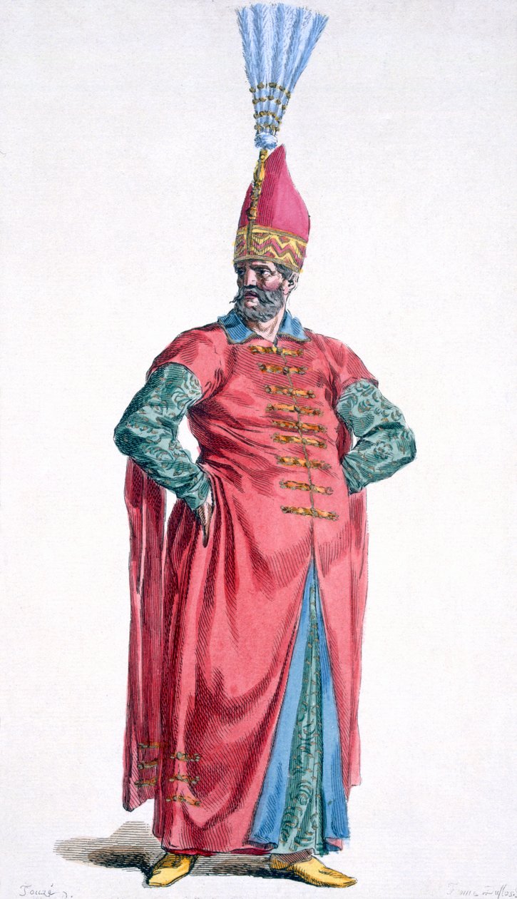 Boluch-Bassi, důstojník janičářů, 1780 od Pierre Duflos