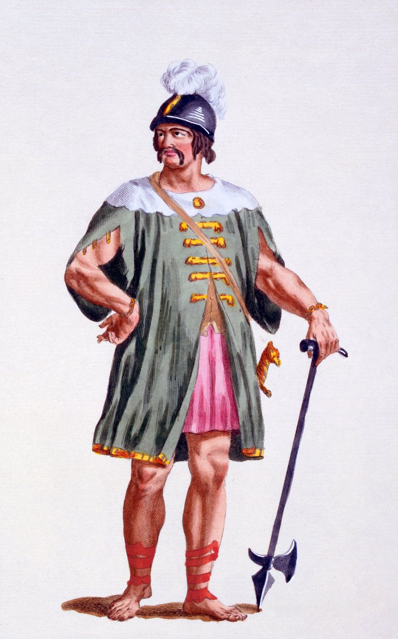 Voják Dánska, 1780 od Pierre Duflos