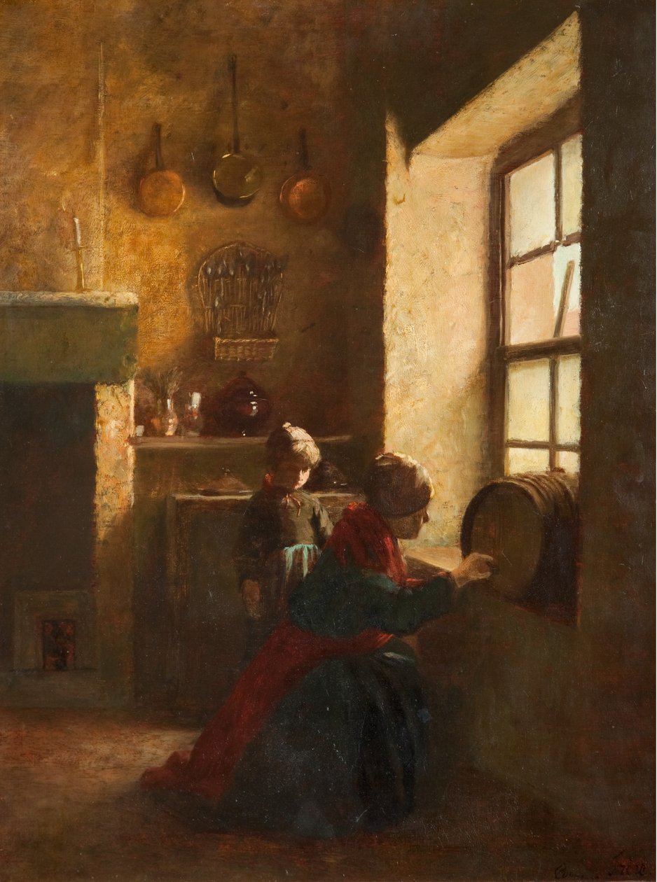 Klepání na sud od Pierre Edouard Frere