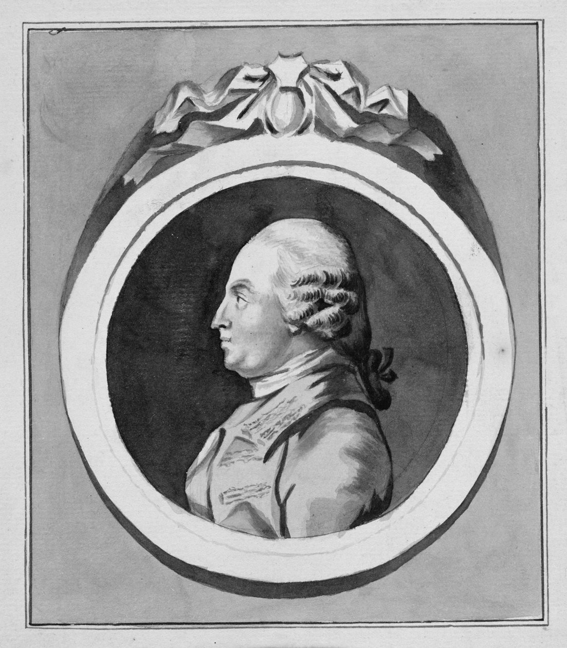 George Stubbs (1724-1806) (šedá barva na papíře) (viz také 213890) od Pierre Etienne Falconet