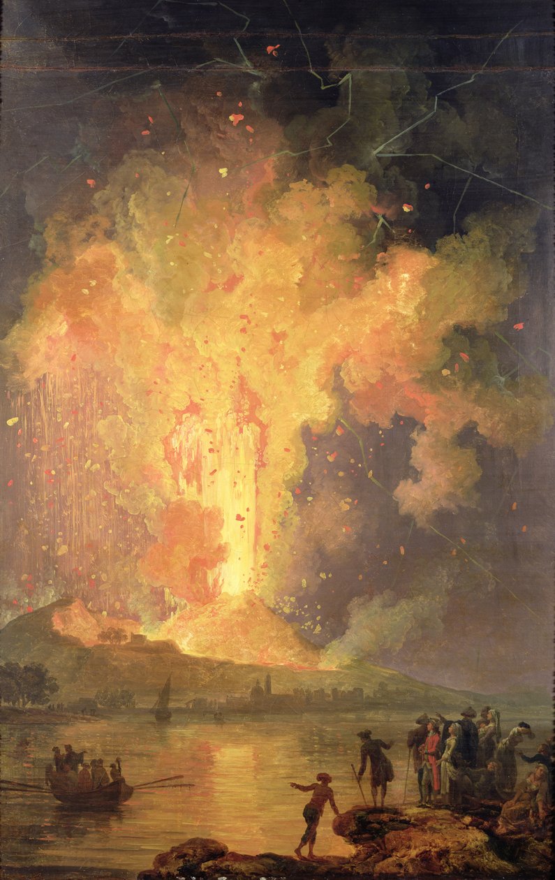 Erupce Vesuvu v letech 1779, 1779-1802 od Pierre Jacques Volaire