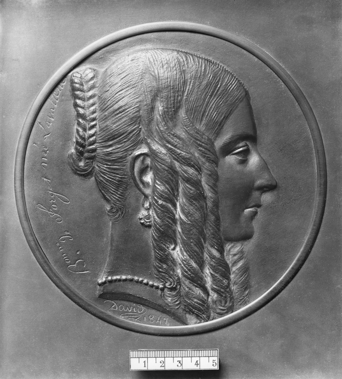 Baronne de Forget, narozená Lavalette, 1847 (bronzová) od Pierre Jean David d