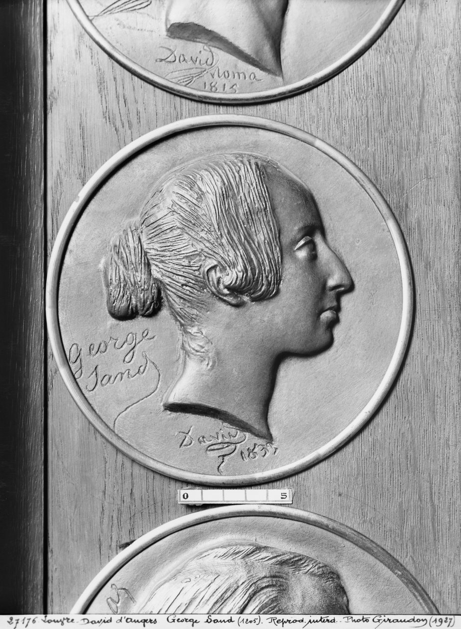 George Sand, 1833 (bronz) od Pierre Jean David d