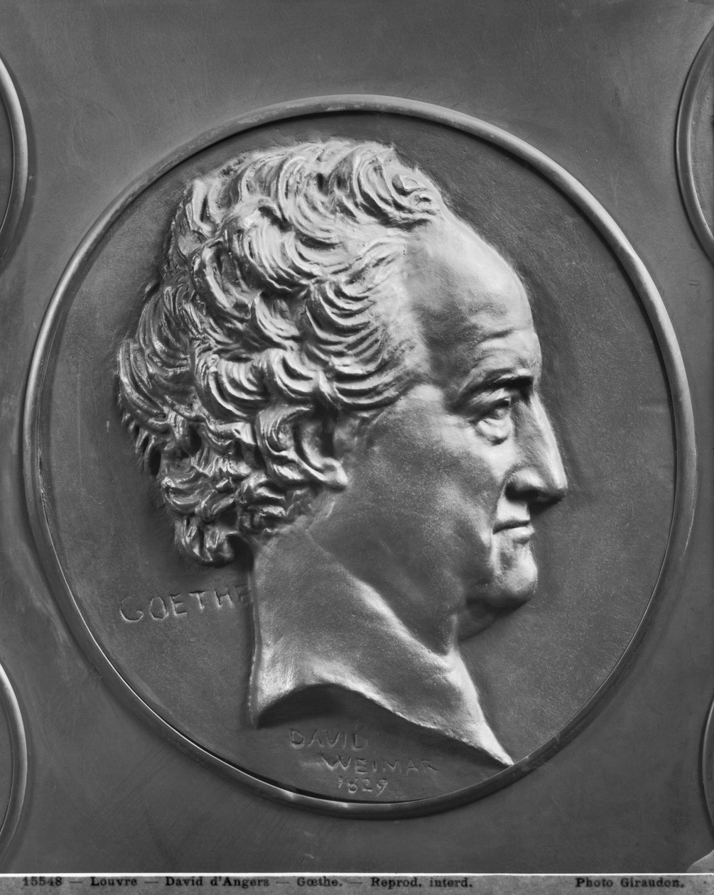 Johann Wolfgang von Goethe, 1829 (bronz) od Pierre Jean David d