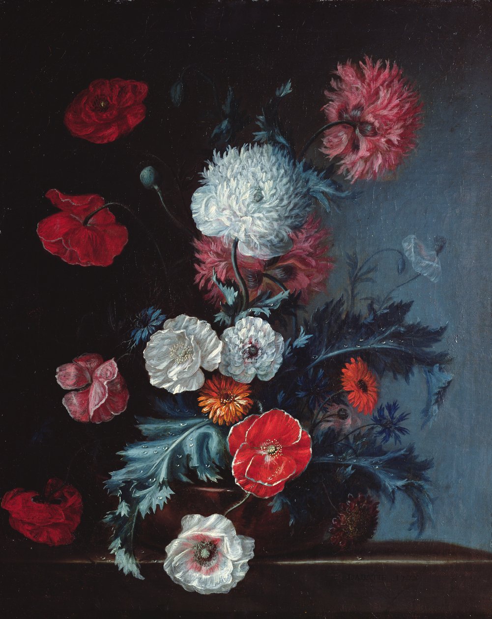 Kytice květin, 1775 od Pierre Labatie