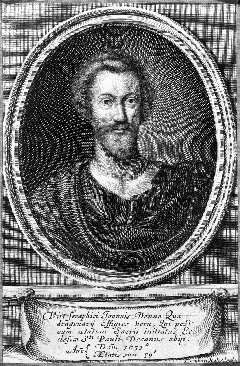 John Donne, kolem roku 1633 od Pierre Lombard or Lombart