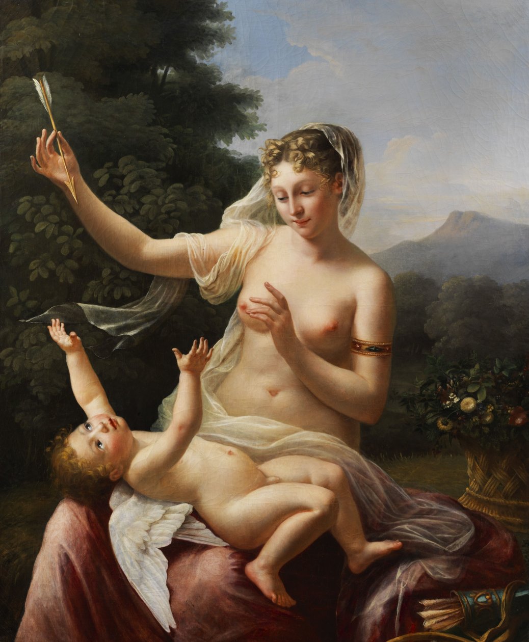 Venuše a Amor. od Pierre Maximilien Delafontaine