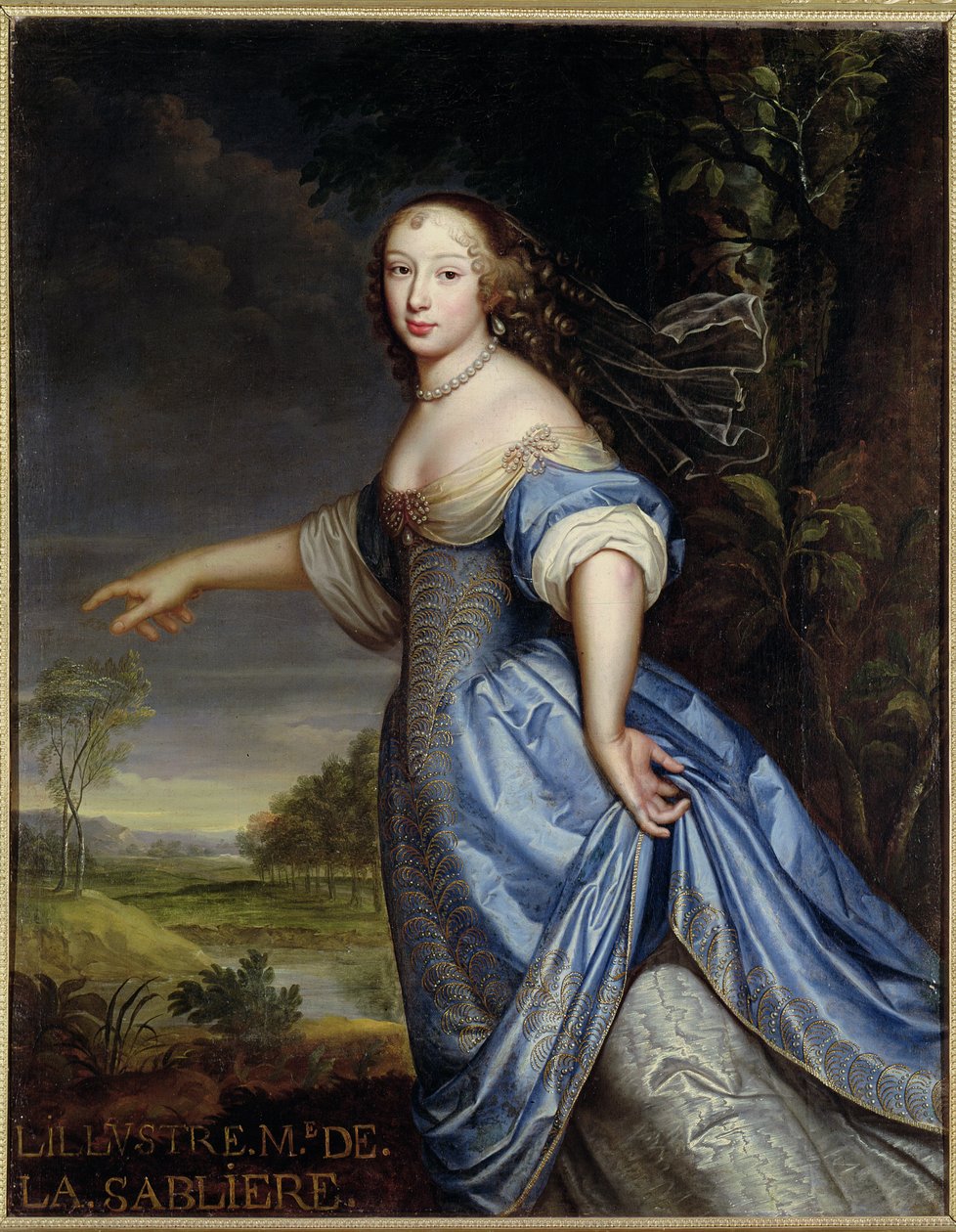 Portrét Madame de la Sabliere od Pierre Mignard