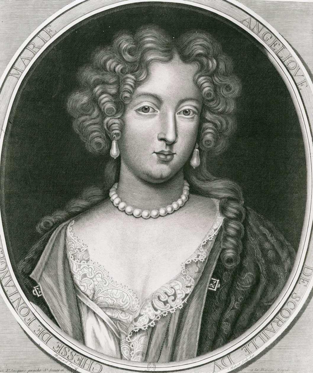 Portrét Marie Angelique de Scoraille, vévodkyně z Fontanges (1661-81) od Pierre Mignard