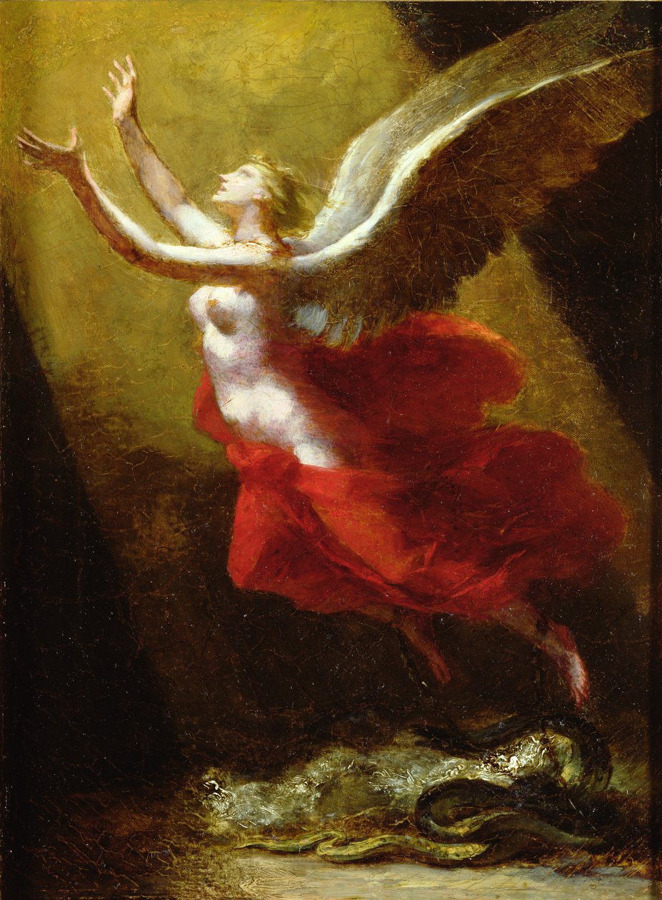 Studie pro The Soul Breaking Links with the Earth, c.1822 od Pierre Paul Prudhon