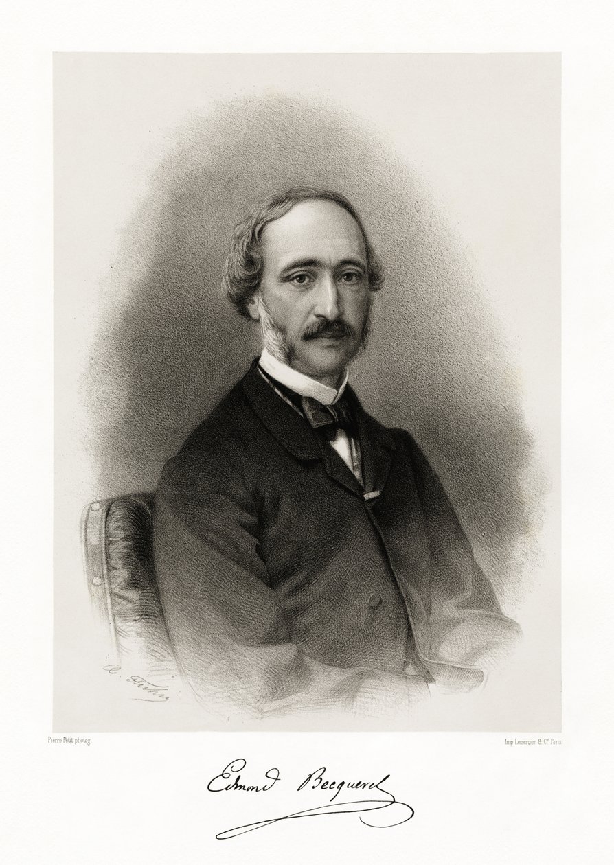 Alexandre Edmond Becquerel, 1865-66 od Pierre Petit