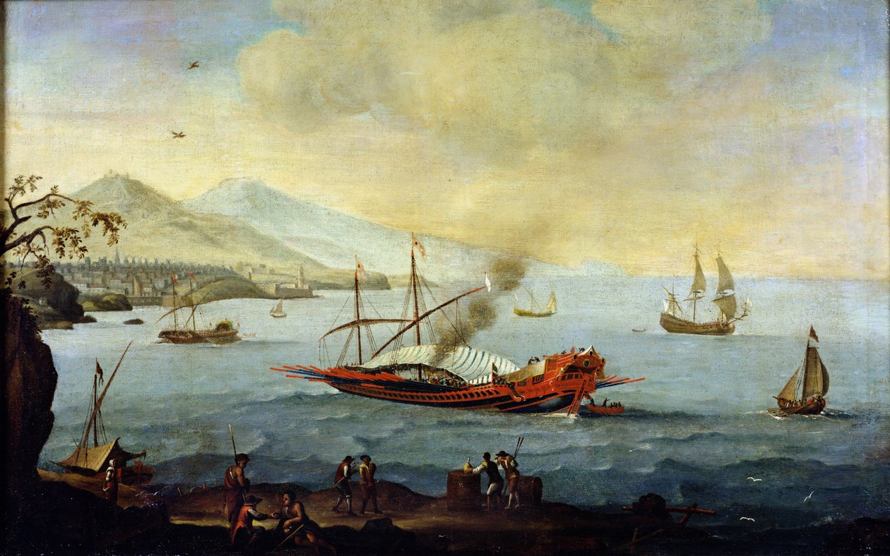 Galeon v přístavu od Pierre Puget