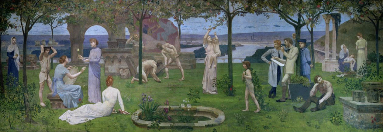 Mezi uměním a přírodou, 1890 od Pierre Puvis de Chavannes