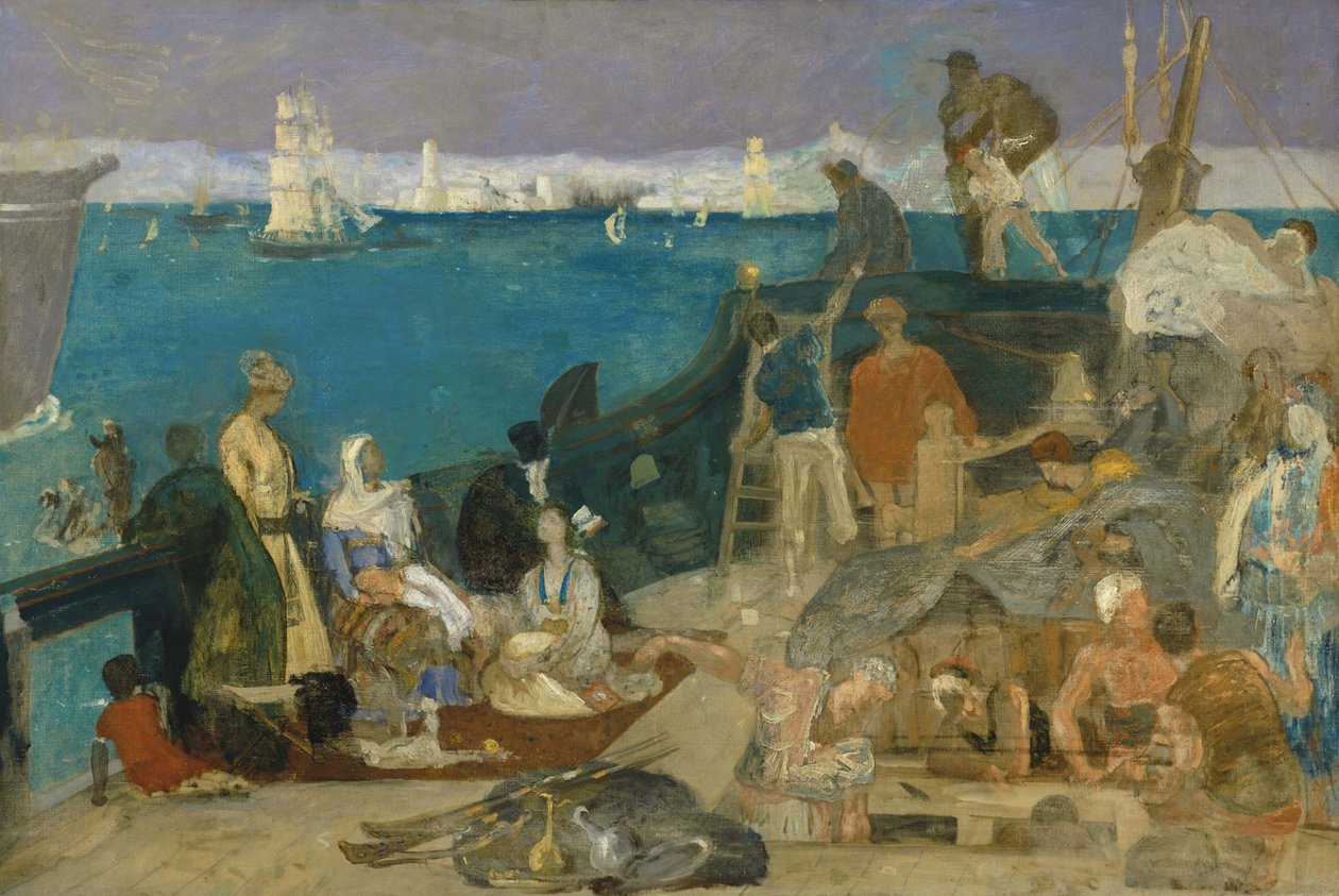 Marseille, brána do Orientu od Pierre Puvis de Chavannes