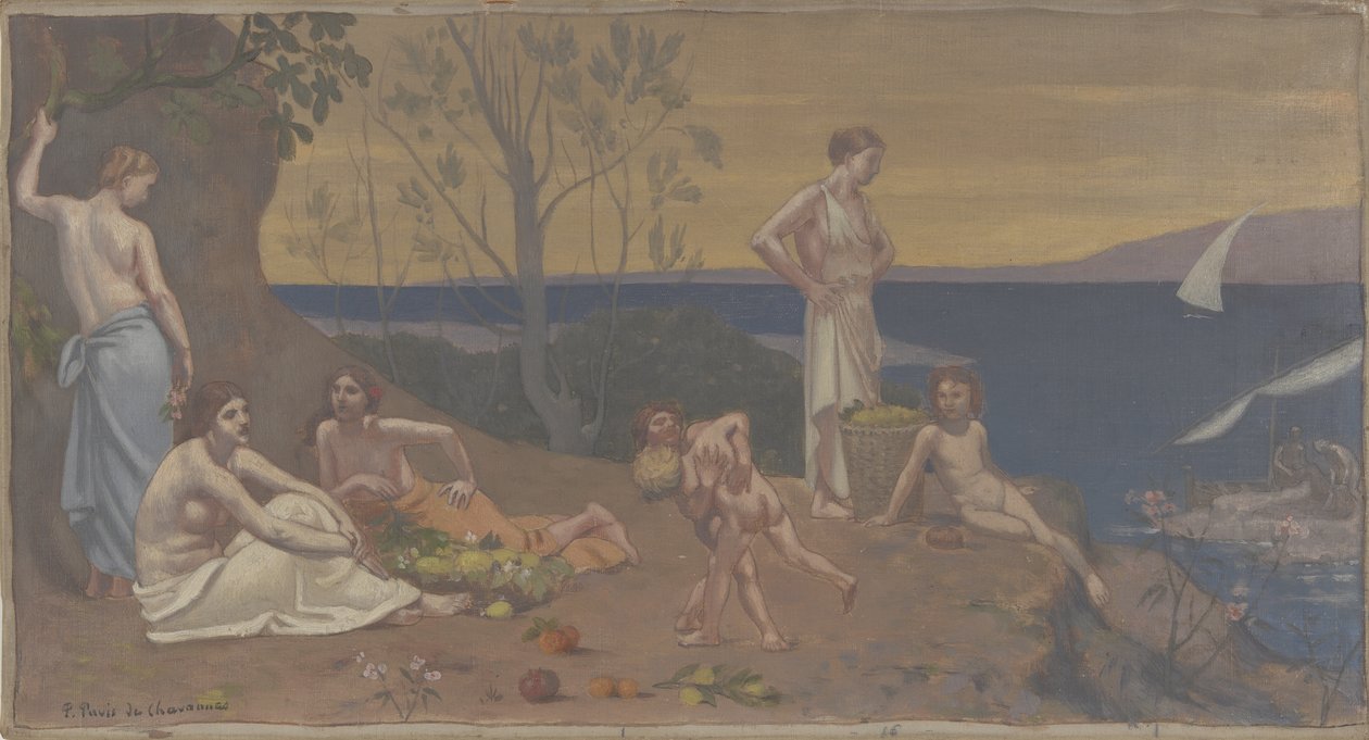 Doux Pays (Pleasant Land), 1882 od Pierre Puvis de Chavannes