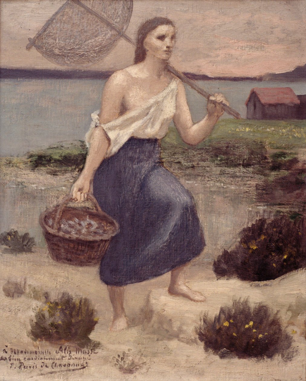 Rybářka od Pierre Puvis de Chavannes