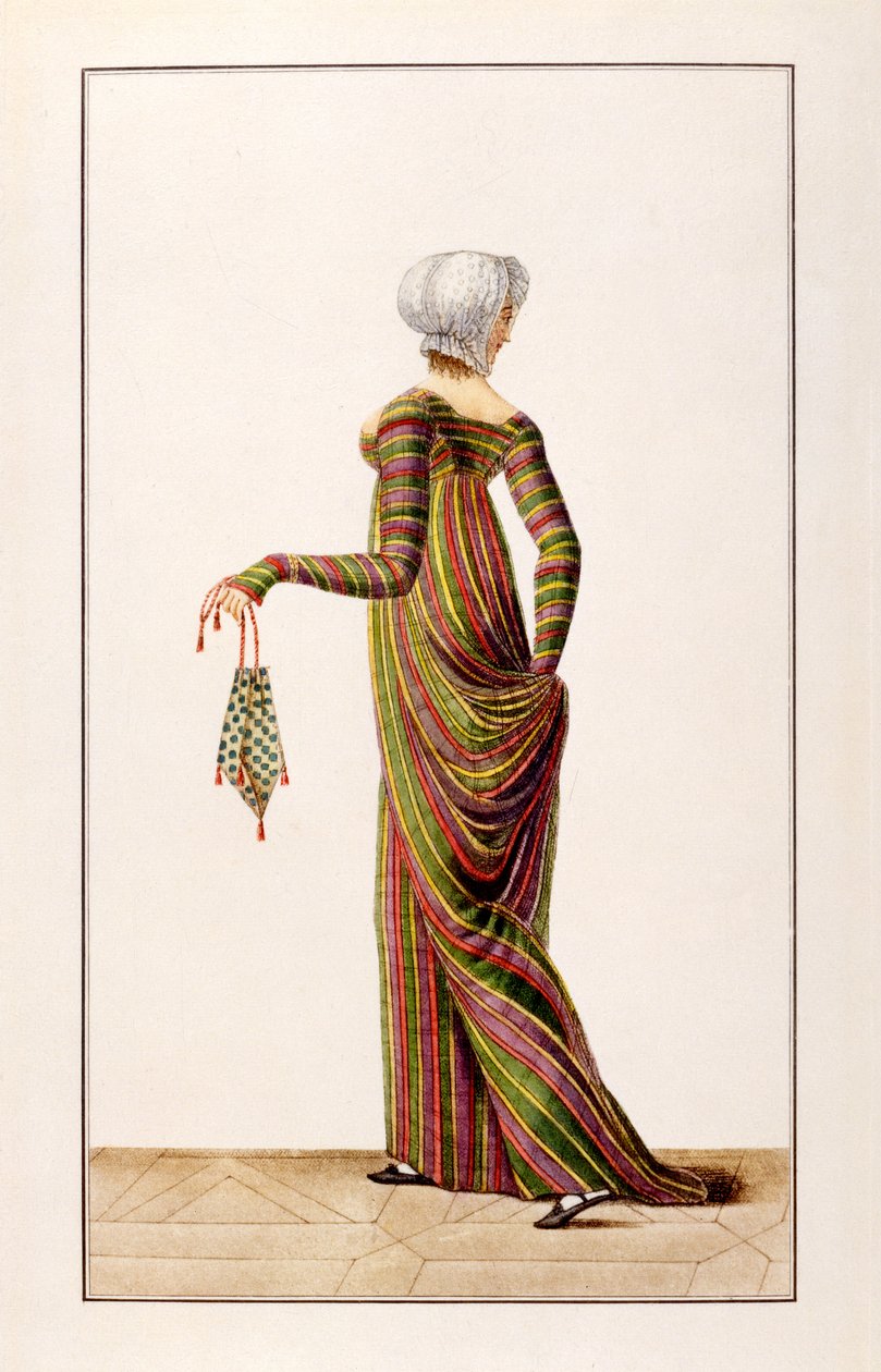 Robes of Madras z Journal des Dames, 1800 od Pierre de La Mesangere