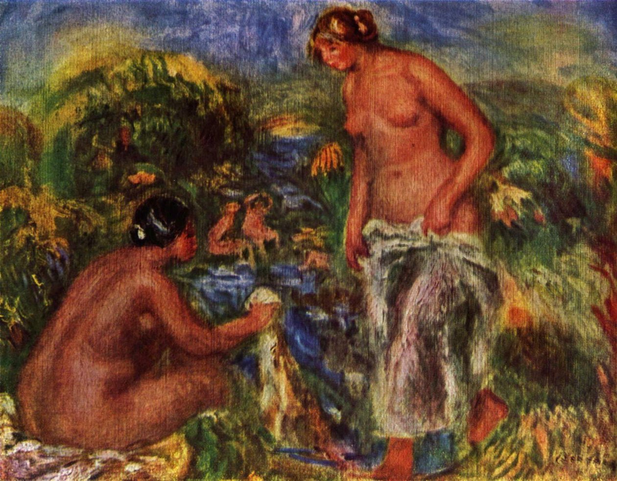 Koupající se ženy od Pierre Auguste Renoir