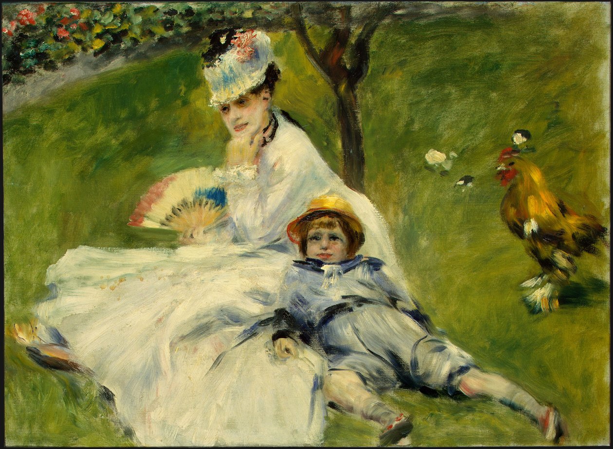 Madame Monet a její syn od Pierre Auguste Renoir