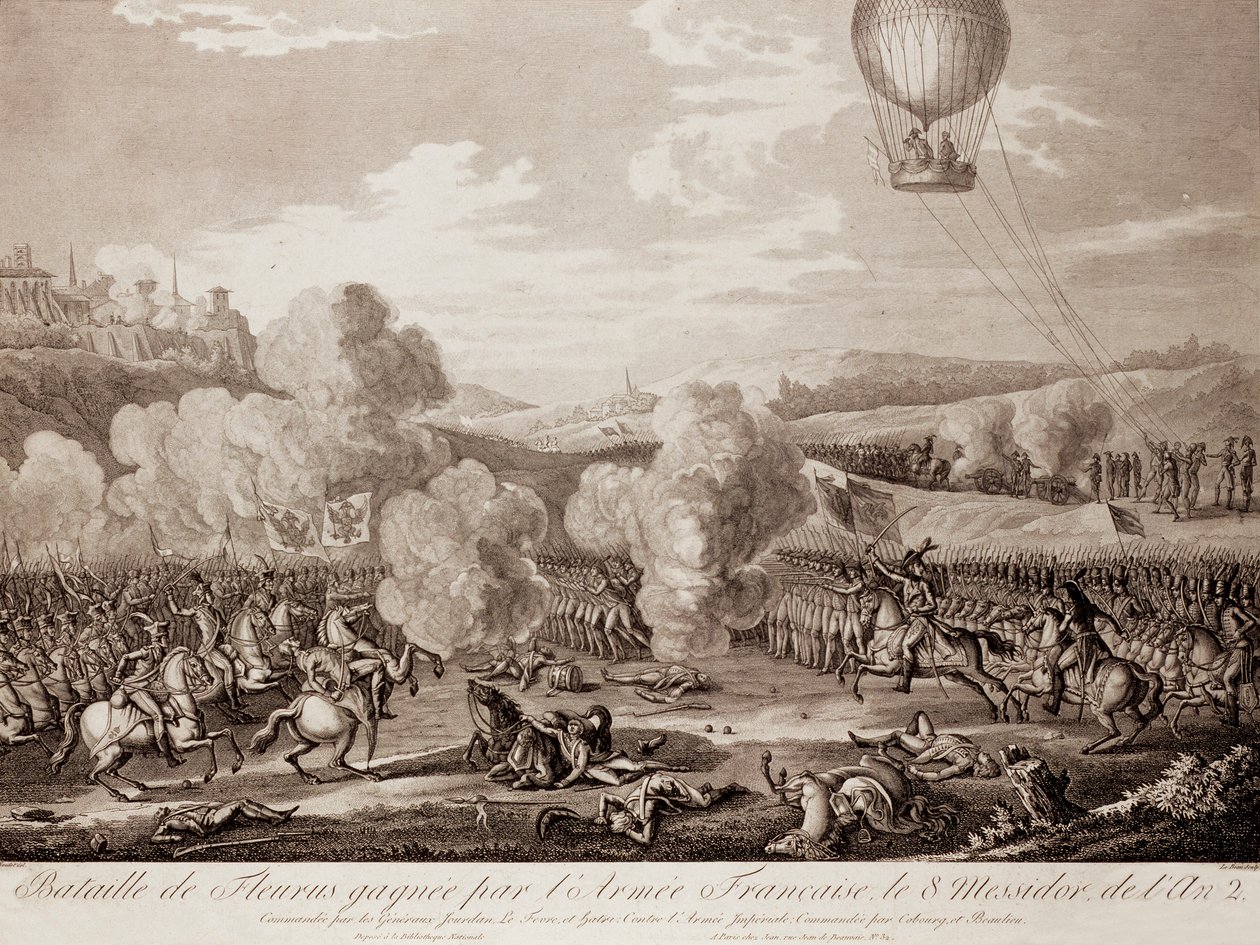 Bitva o Fleurus od Pierre Adrien (after) Le Beau