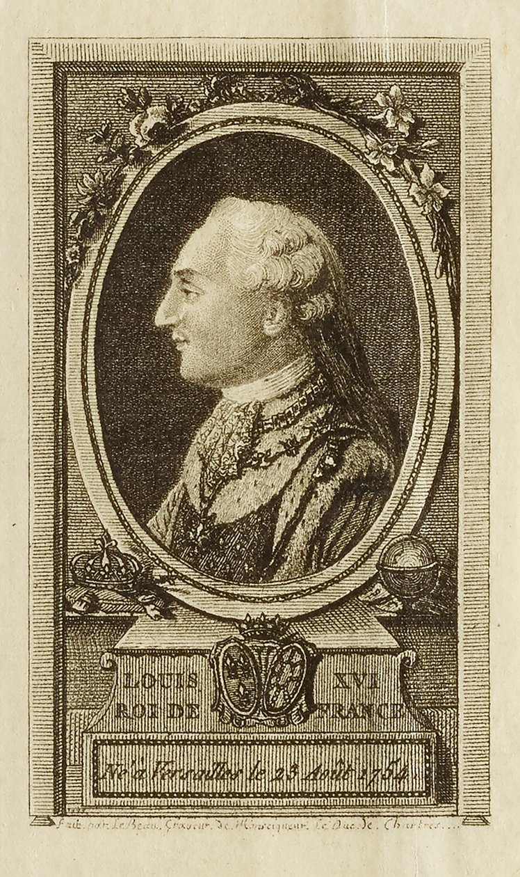 Ludvík XVI. - francouzský král od Pierre Adrien Le Beau