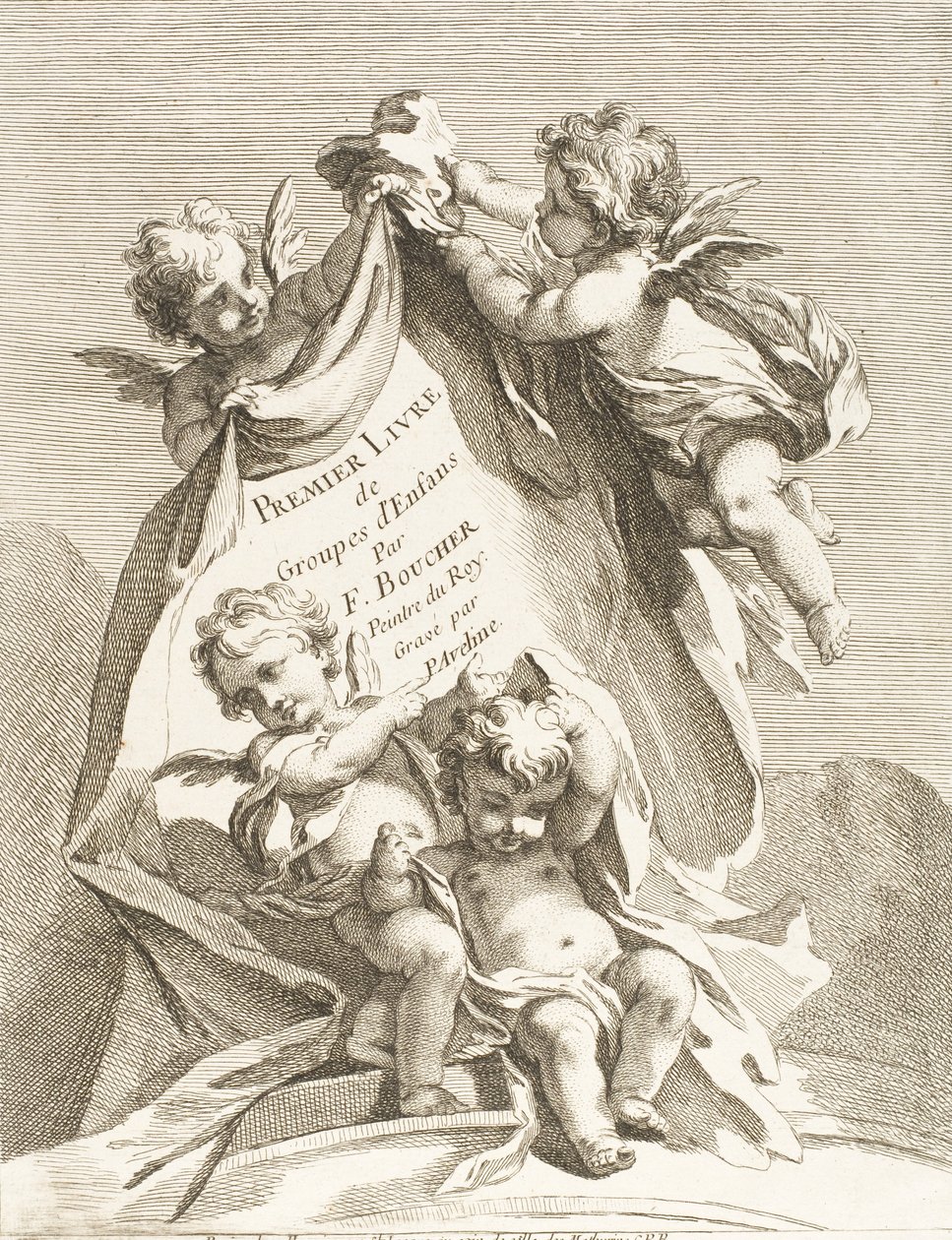 Frontispis, 1727-60. od Pierre Alexandre Aveline