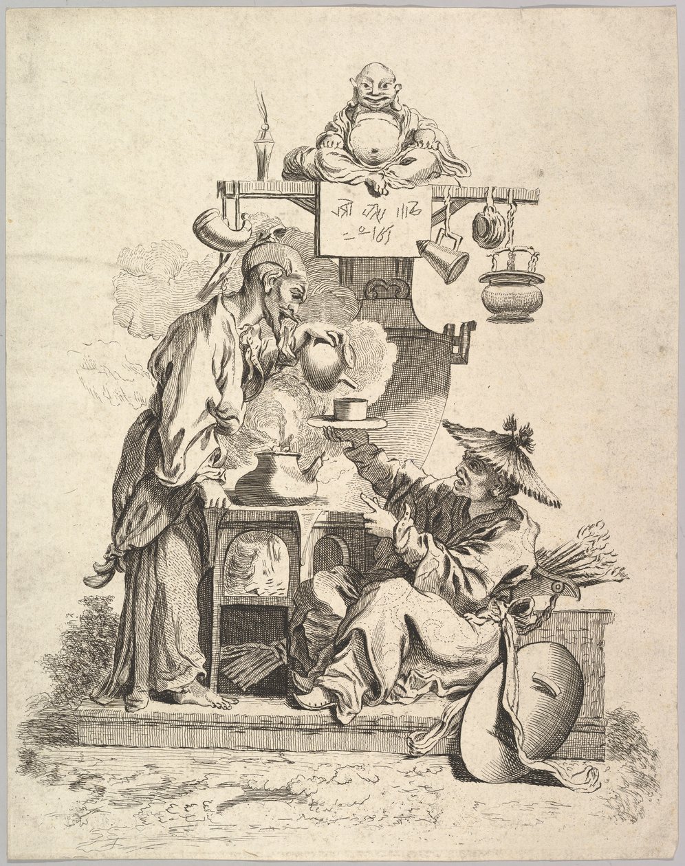 Oheň, ca. 1740. od Pierre Alexandre Aveline