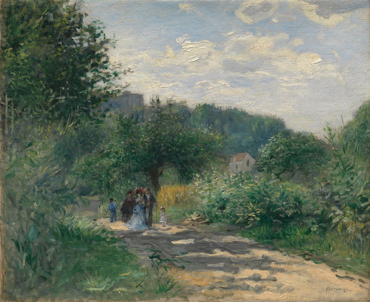 Silnice v Louveciennes, ca. 1870. od Pierre Auguste Renoir