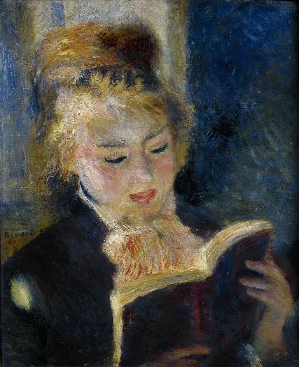 Dívka čtoucí La liseuse od Pierre Auguste Renoir