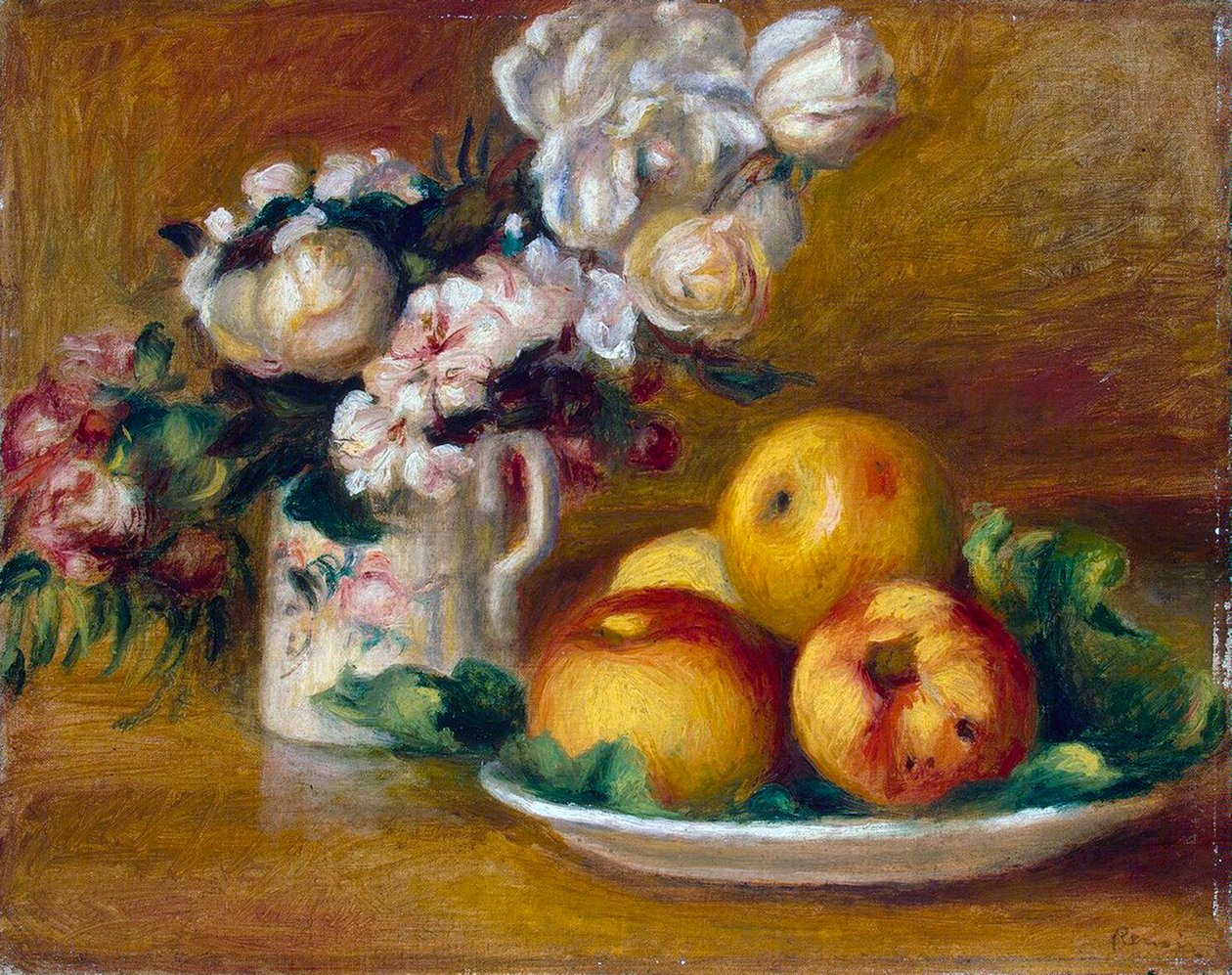 Jablka a květiny, c1895. od Pierre Auguste Renoir