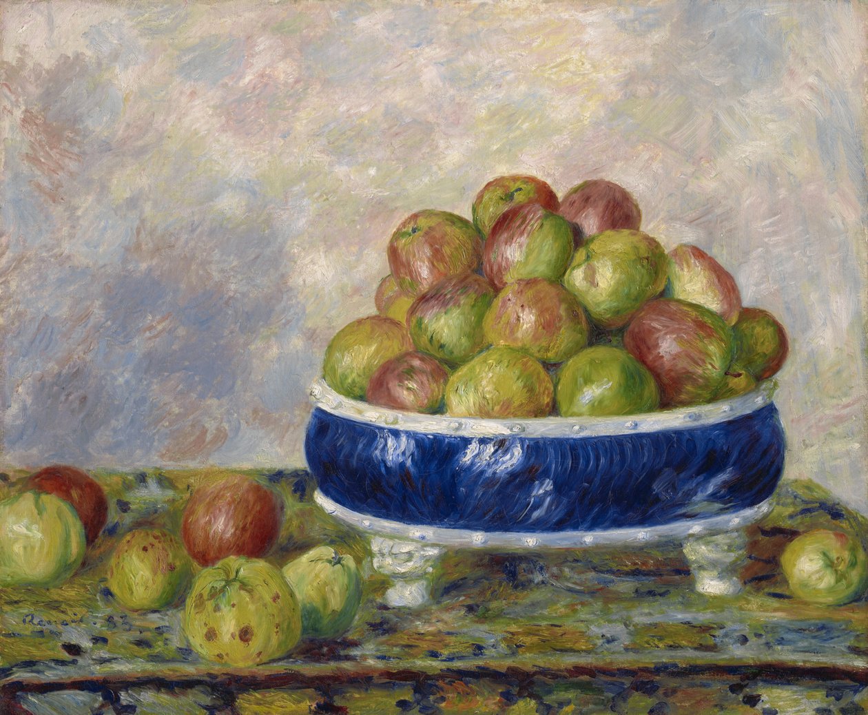 Jablka v misce, 1883 od Pierre Auguste Renoir