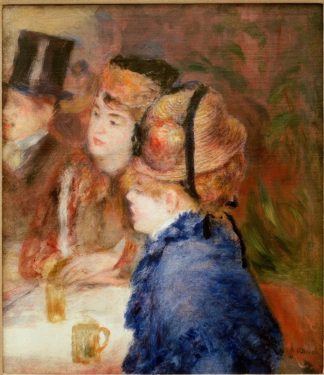 V kavárně. Pijáci od Pierre Auguste Renoir