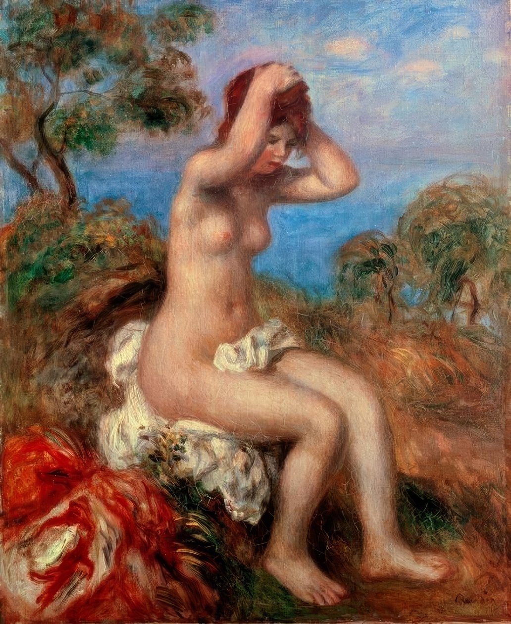 Koupající se dívka od Pierre Auguste Renoir