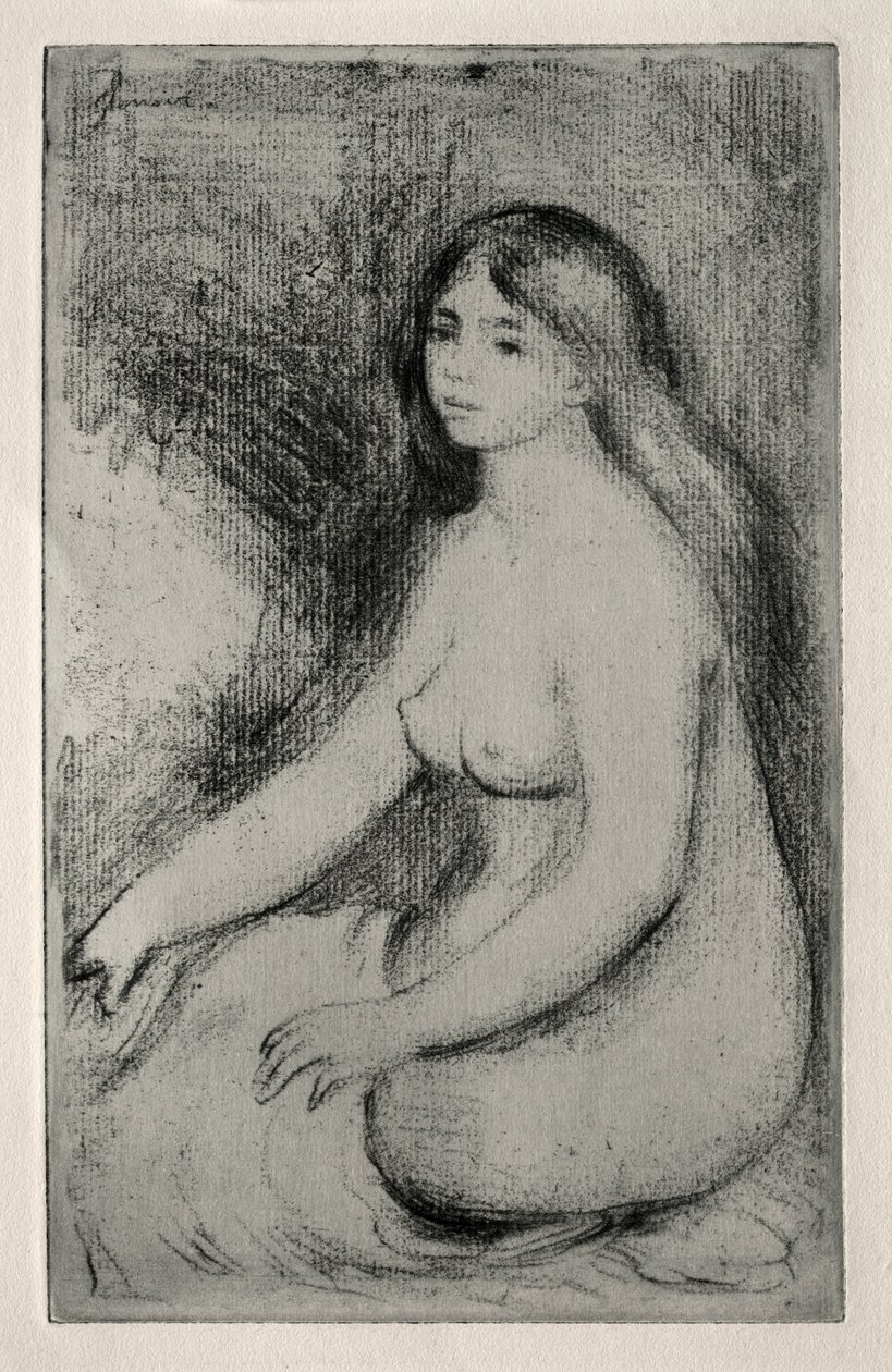 Baigneuse assis, c. 1905. od Pierre Auguste Renoir