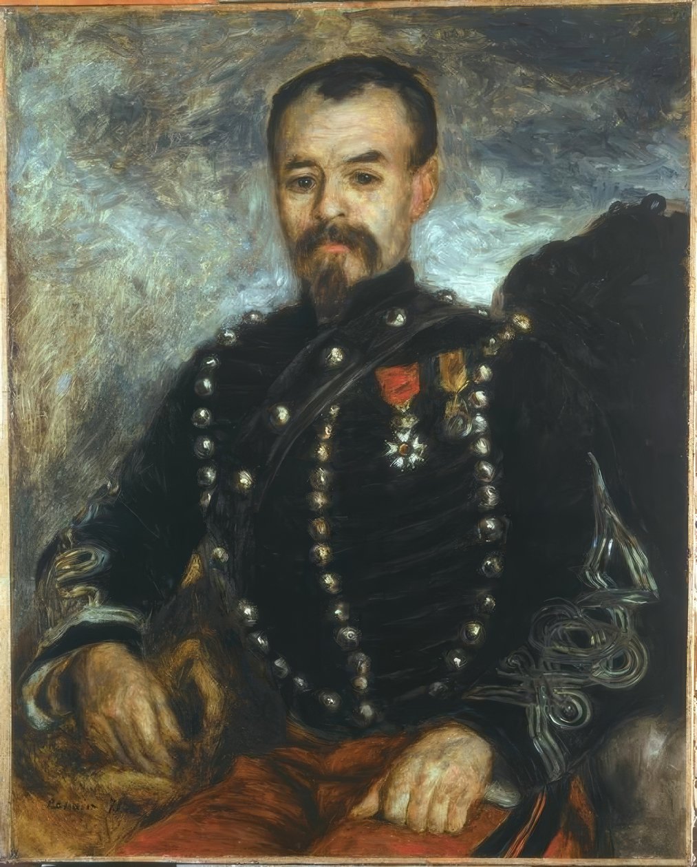 Kapitán Bildnis Darras od Pierre Auguste Renoir