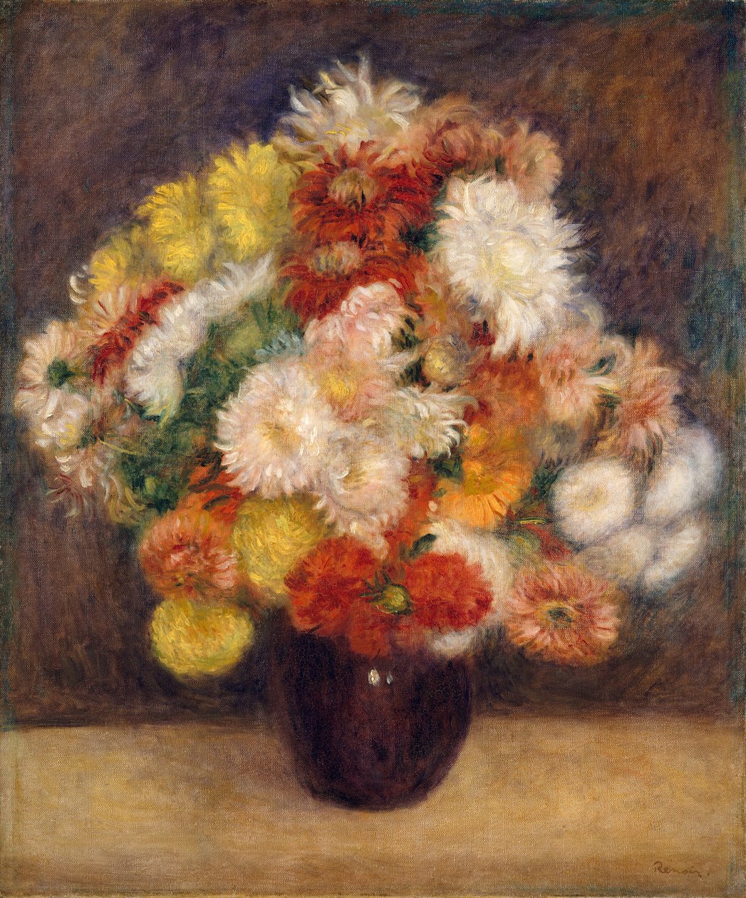 Kytice chryzantém, 1881. od Pierre Auguste Renoir